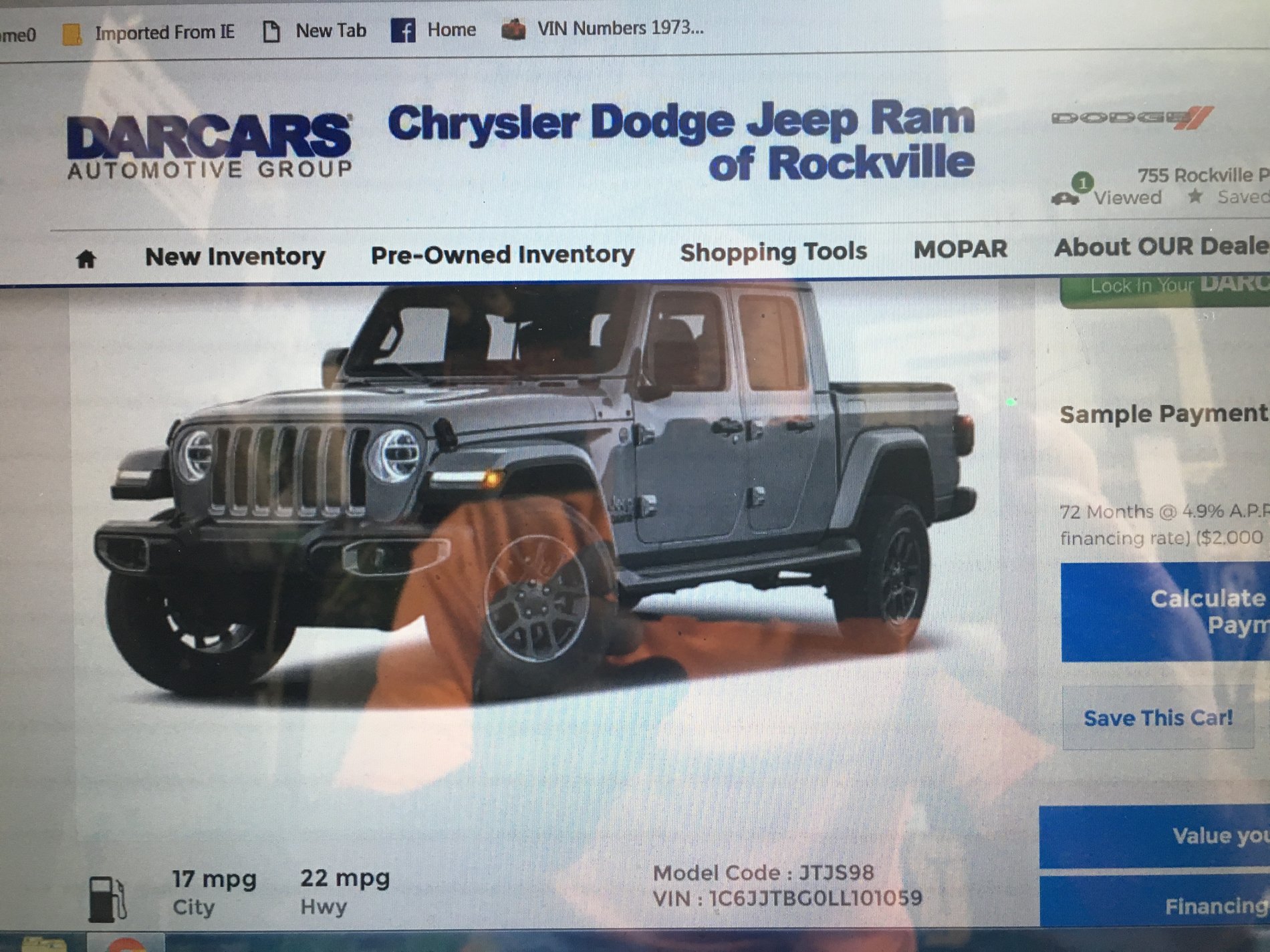 Gladiator Window Sticker and Build Sheet Order Tracking | Page 2 | Jeep  Gladiator Forum 