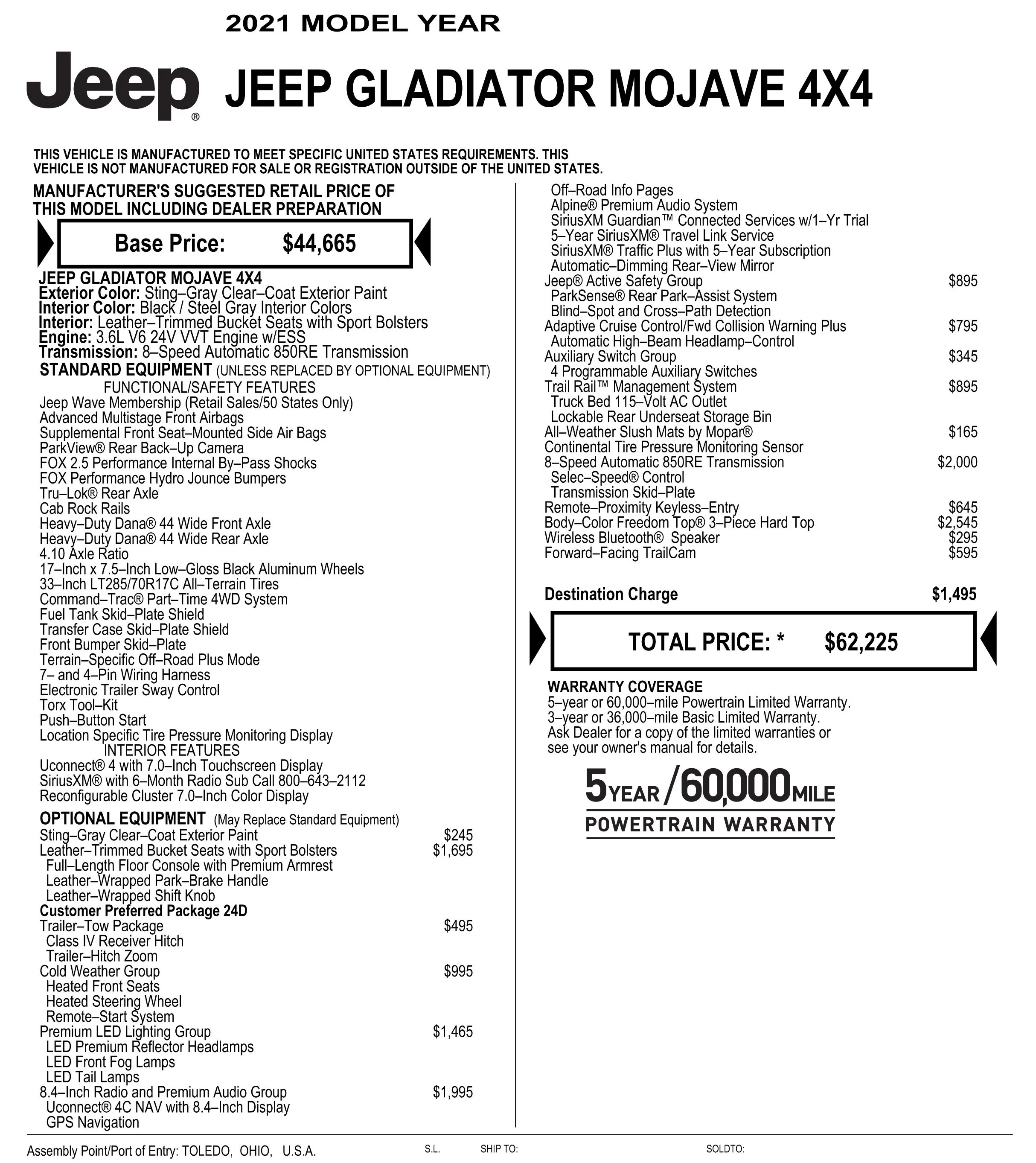 Build And Price Jeep Gladiator