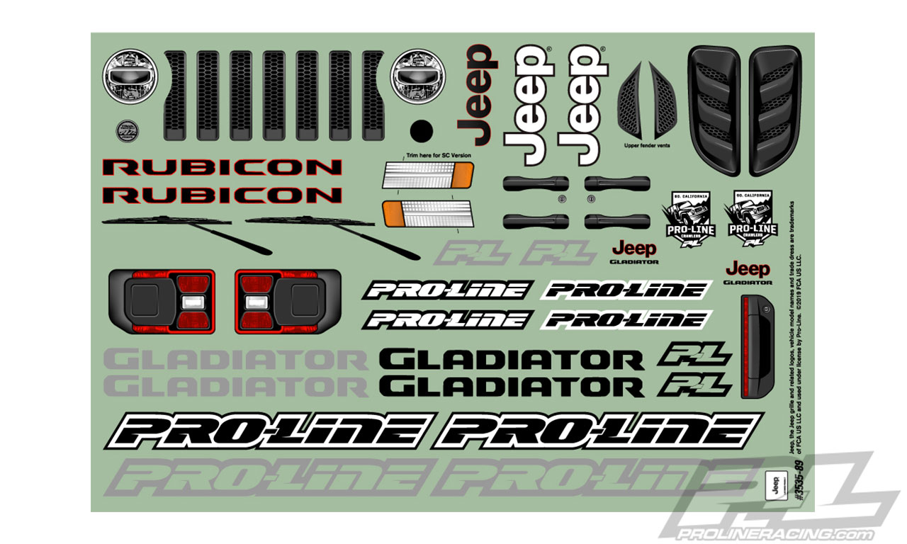 Jeep Gladiator Senton Arrma 3s 4x4 w/ Pro-line Jeep Gladiator Body 3542_89_l