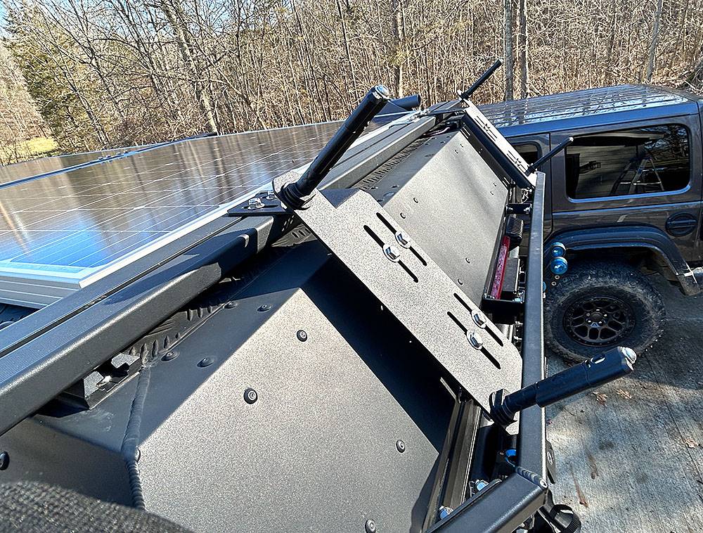 Brackets for Mounting Alu-Cab Awning to a Front Runner Roof Rack