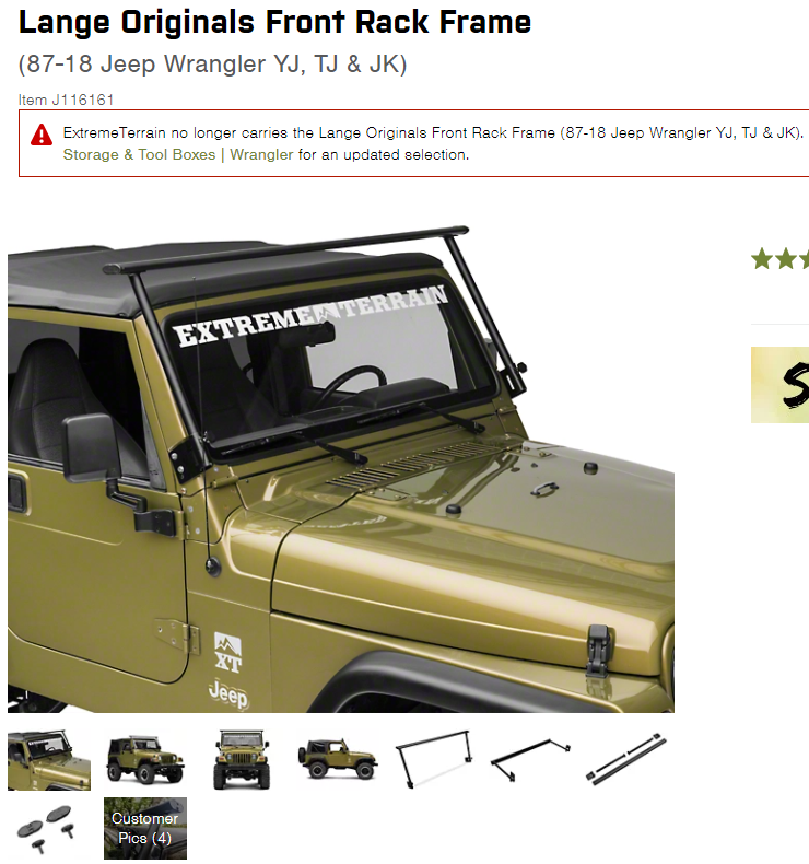The Lange Rack (Similar Style) | Jeep Gladiator Forum -  
