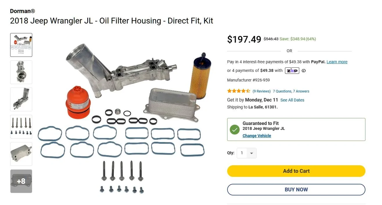 oil filter housing breakage Jeep Gladiator (JT) News, Forum