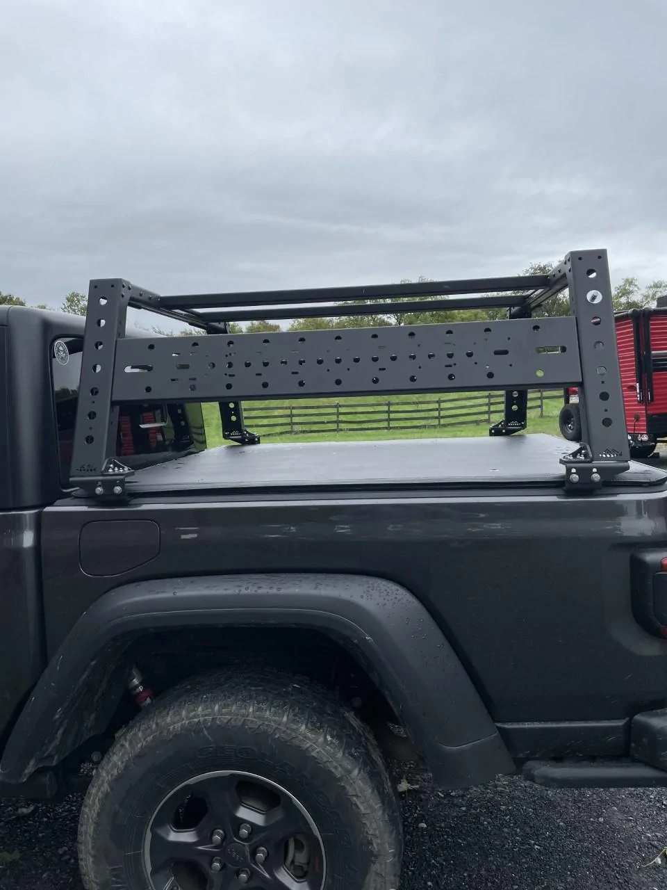 Trail Rail Bed System For Jeep Gladiator 2020-2024 - Stainless Steel Cargo Rail With Cleats