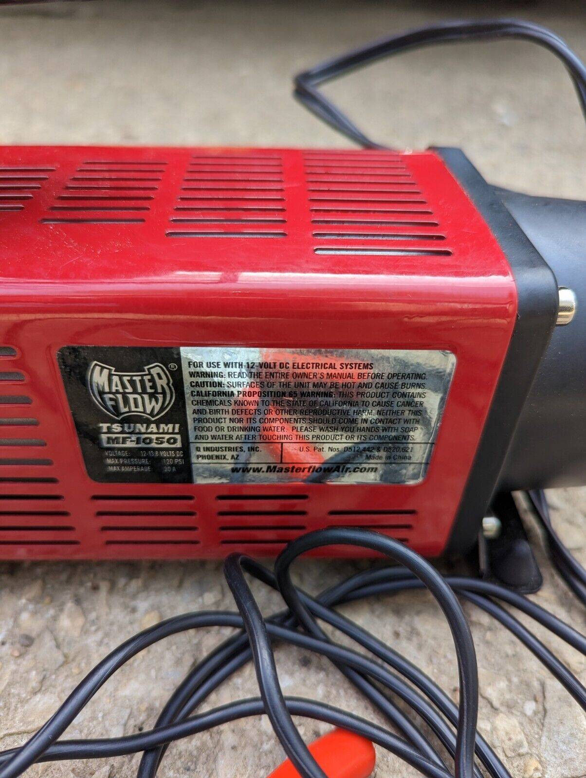 New Jersey Masterflow Tsunami Mf1050 Portable Air Compressor 80 