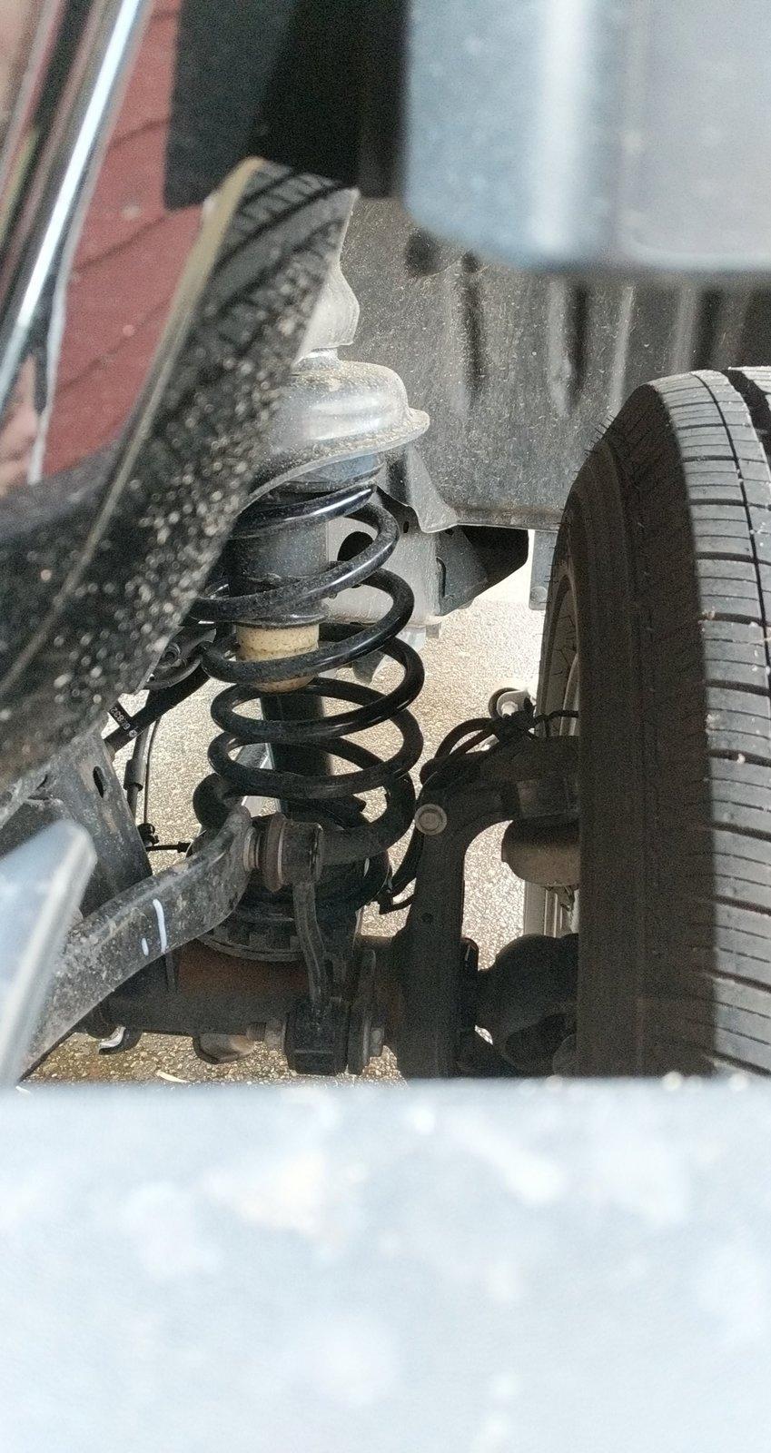 Front coil spring bending after Daystar leveling kit. Jeep Gladiator