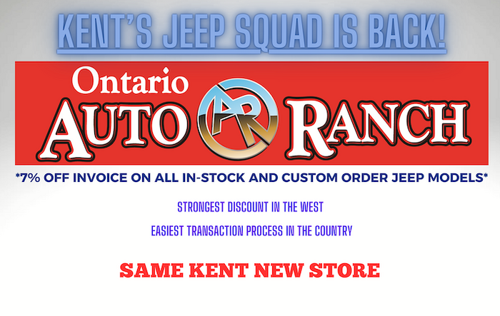 Kent's Jeep Squad - BACK IN ACTION (7% Off Invoice)!