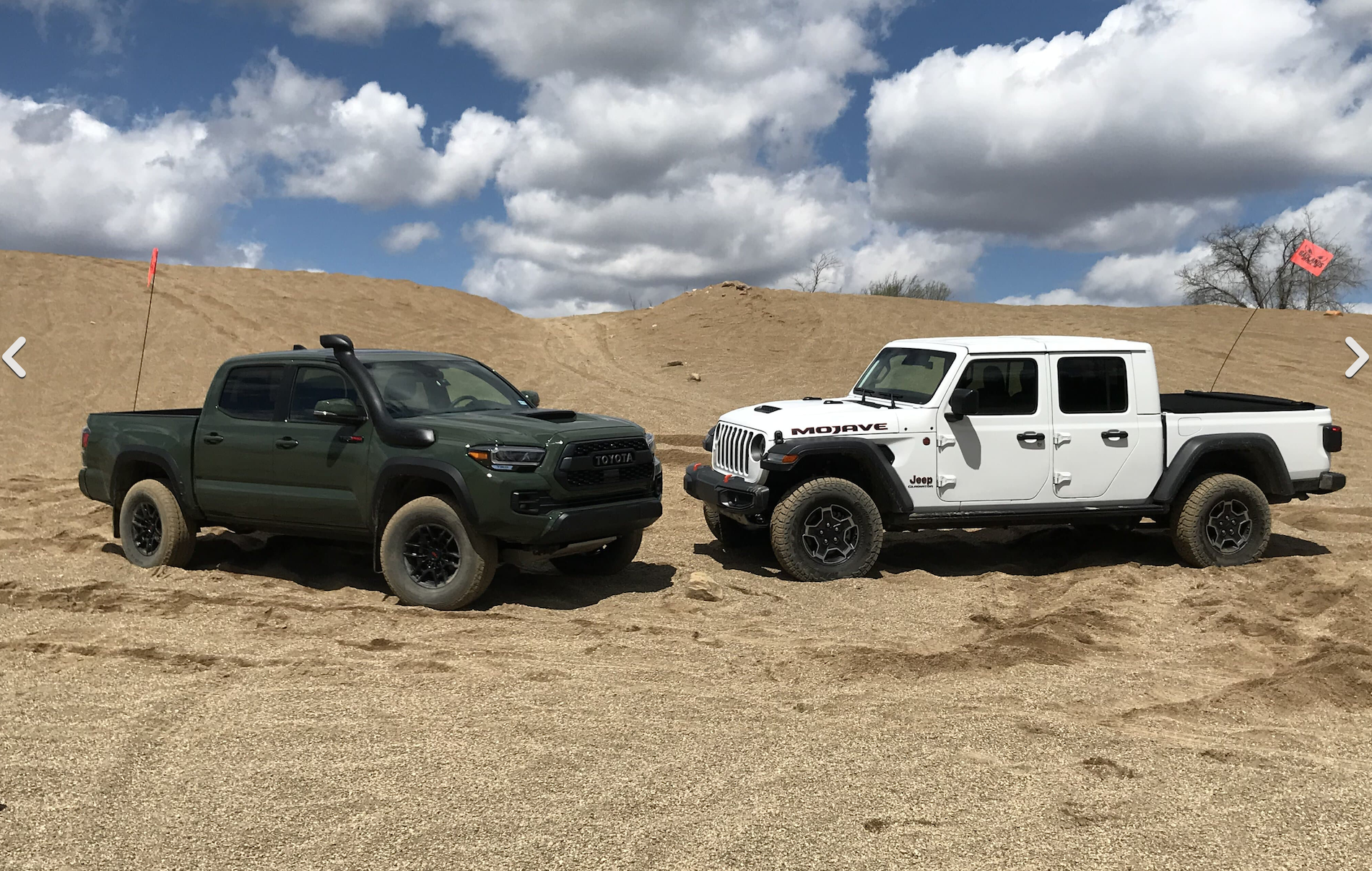 Review: 2020 Gladiator Mojave Takes On Tacoma TRD Pro in Gravel Pit ...