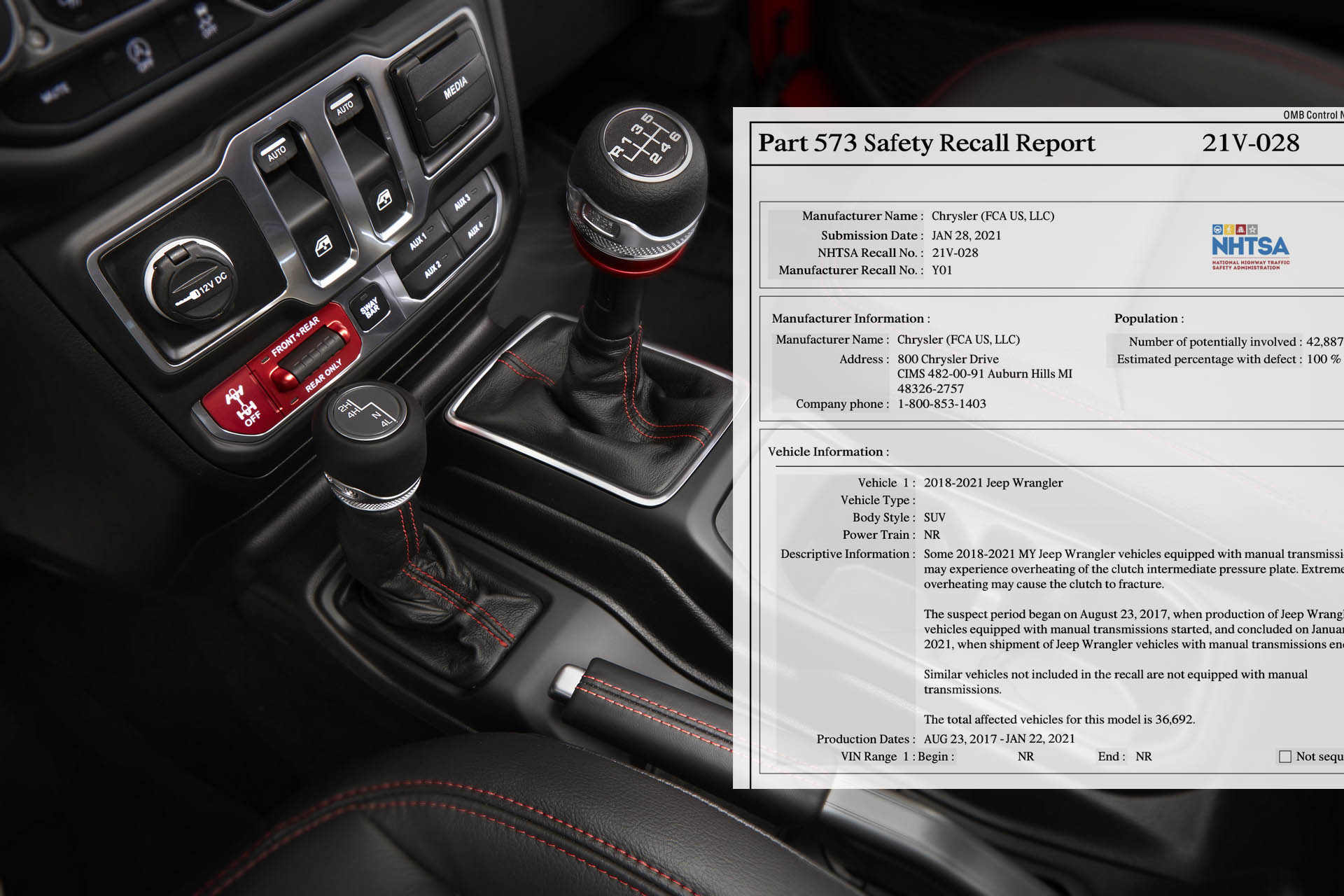 Recall: Manual Transmission / Clutch Recall for 2020-2021